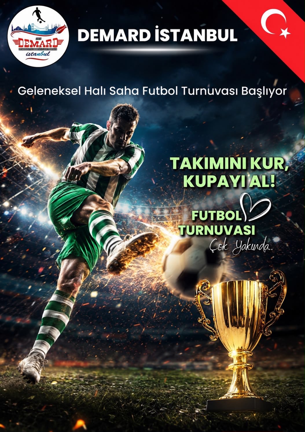 DEMARD İSTANBUL Geleneksel Halı Saha Futbol Turnuvası Başlıyor!